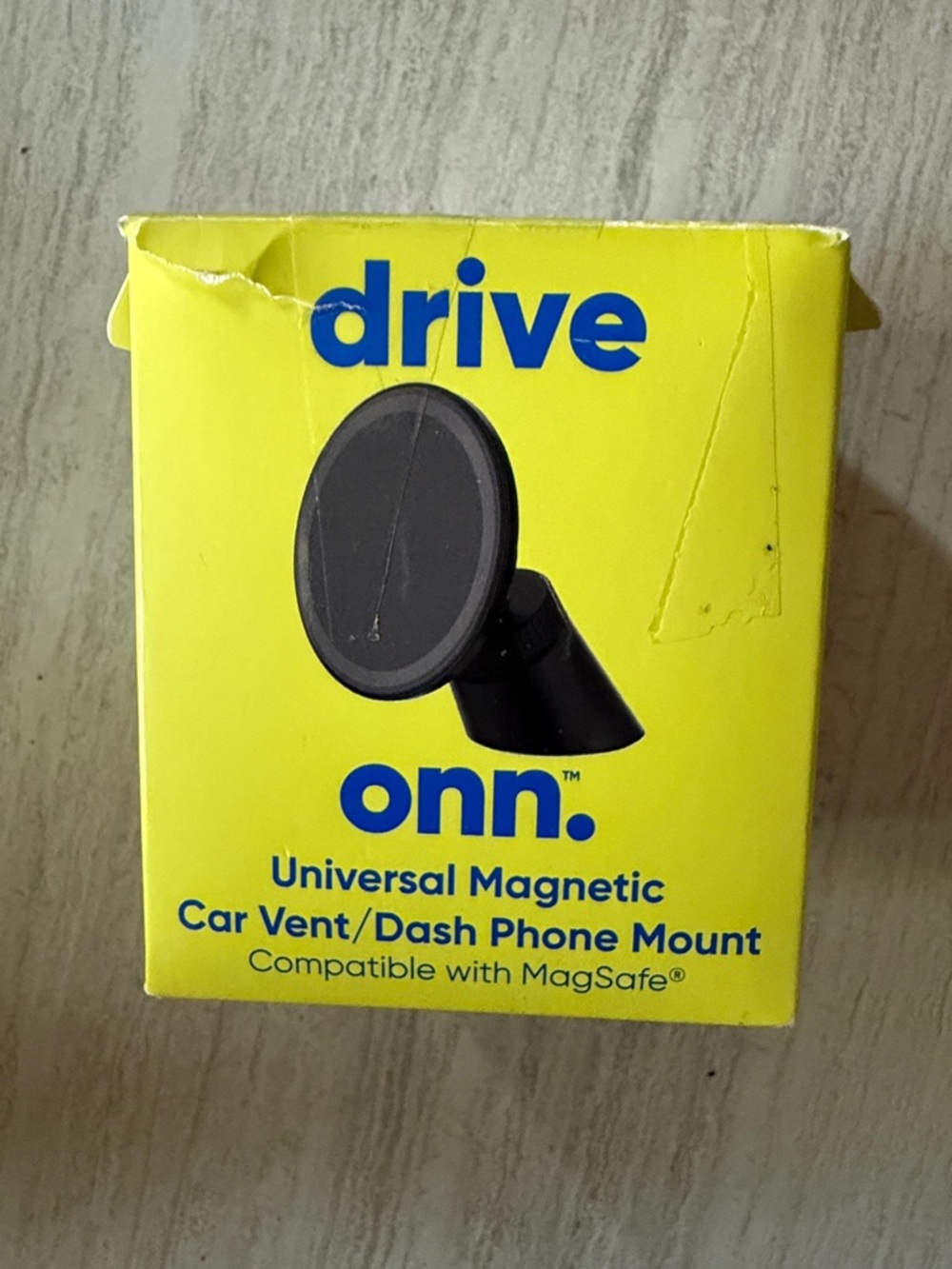 Onn Drive Universal Magnetic Car Vent/Dash Phone Mount - Black